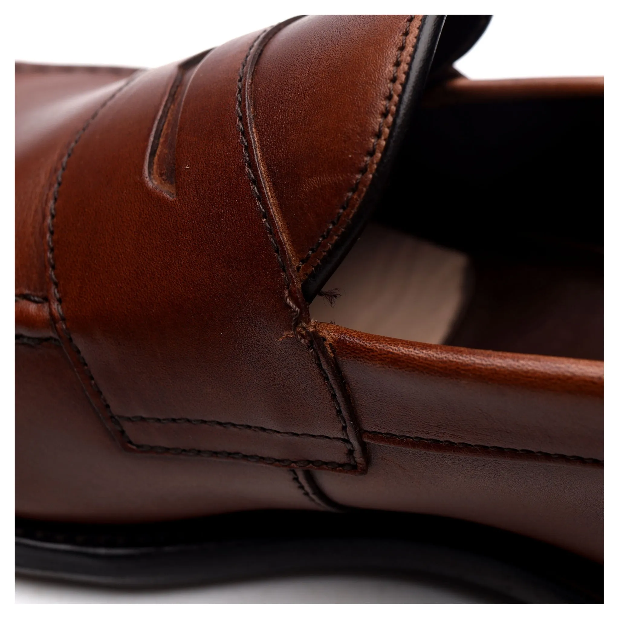 1880 'Hornbeam' Brown Leather Loafers UK 9.5 F