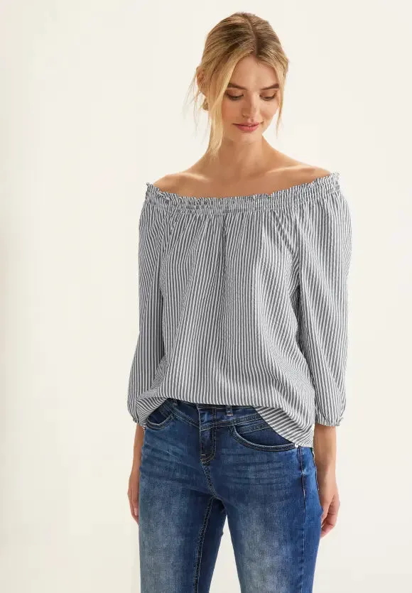 343963 - Off Shoulder Stripe Blouse - Street One