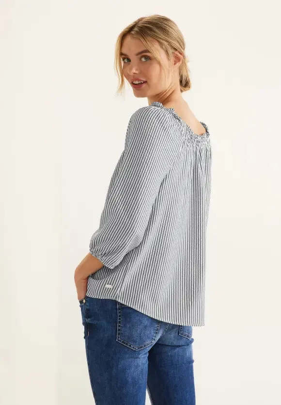 343963 - Off Shoulder Stripe Blouse - Street One