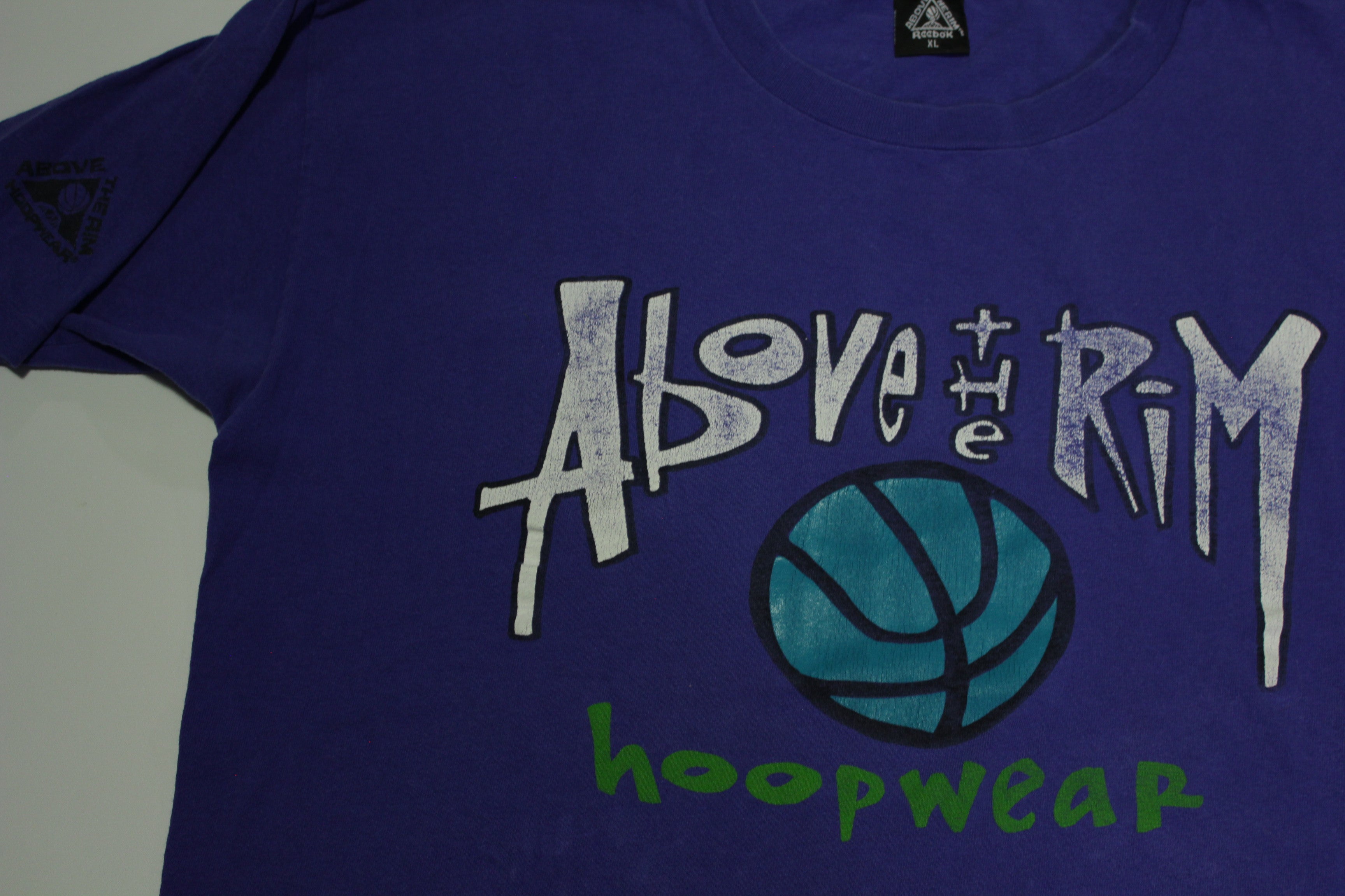 Above The Rim Reebok Made in USA Vintage 90's No Harm No Foul Hoopwear T-Shirt