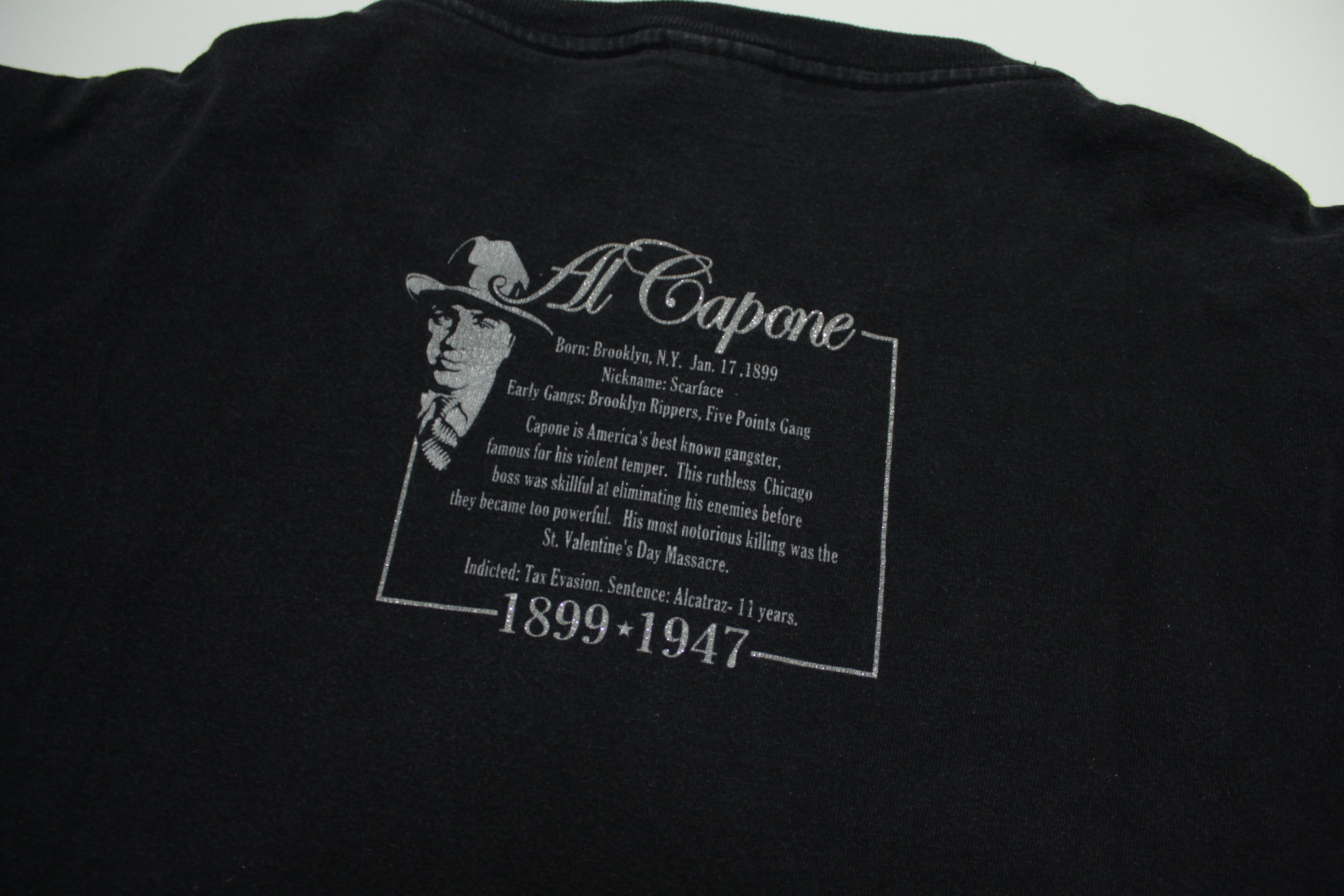 Al Capone Changes American Chicago Gangster Mafia Vintage 90's Single Stitch T-Shirt