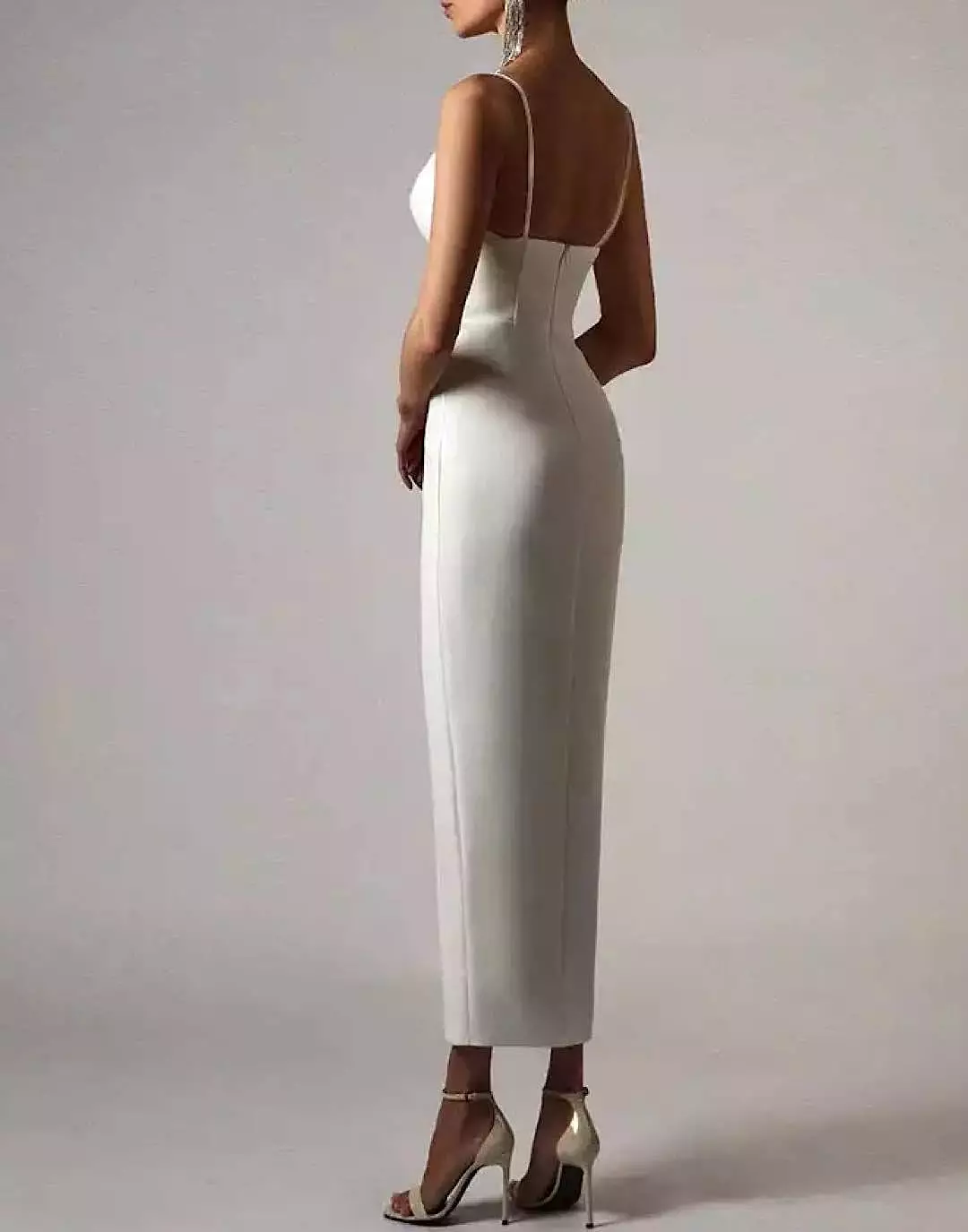 Bandage Bodycon Spaghetti Strap Long Dress