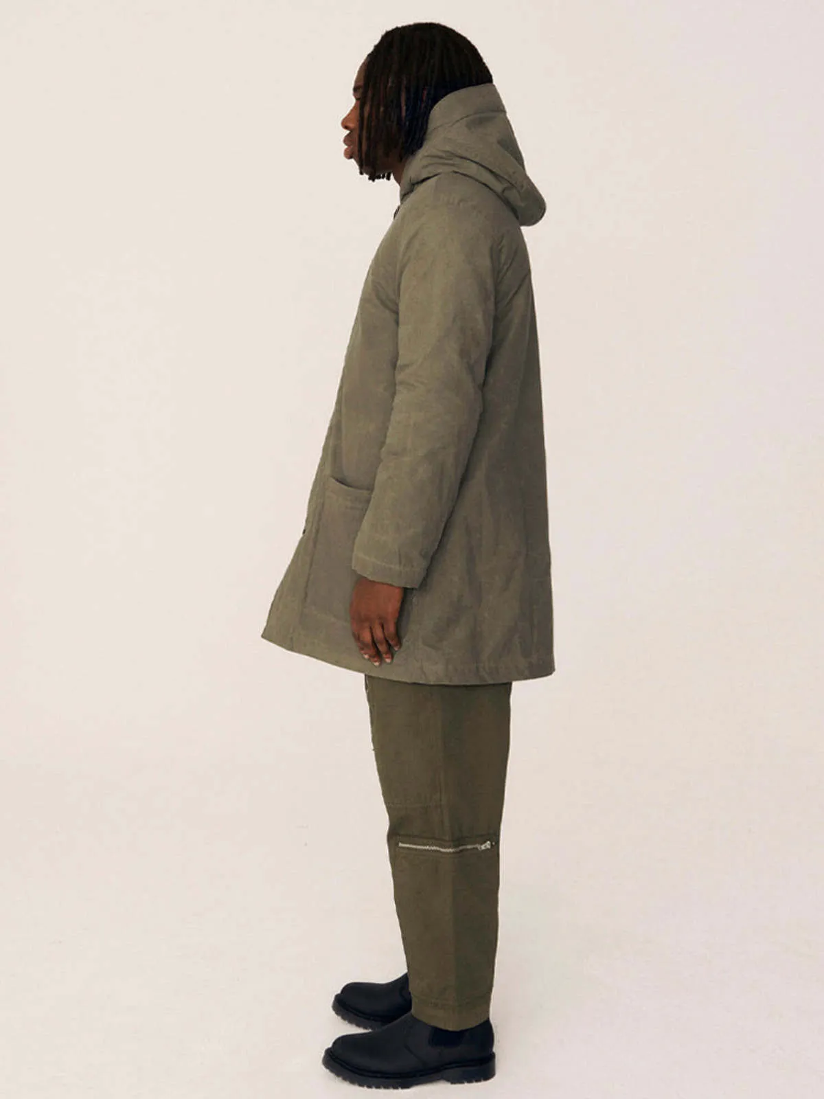 Beat Generation Coat - Olive/Ginger