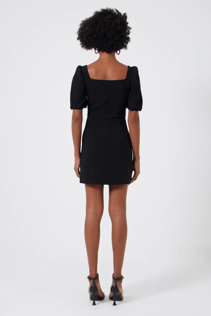 Black Puff Sleeve Berina Dress