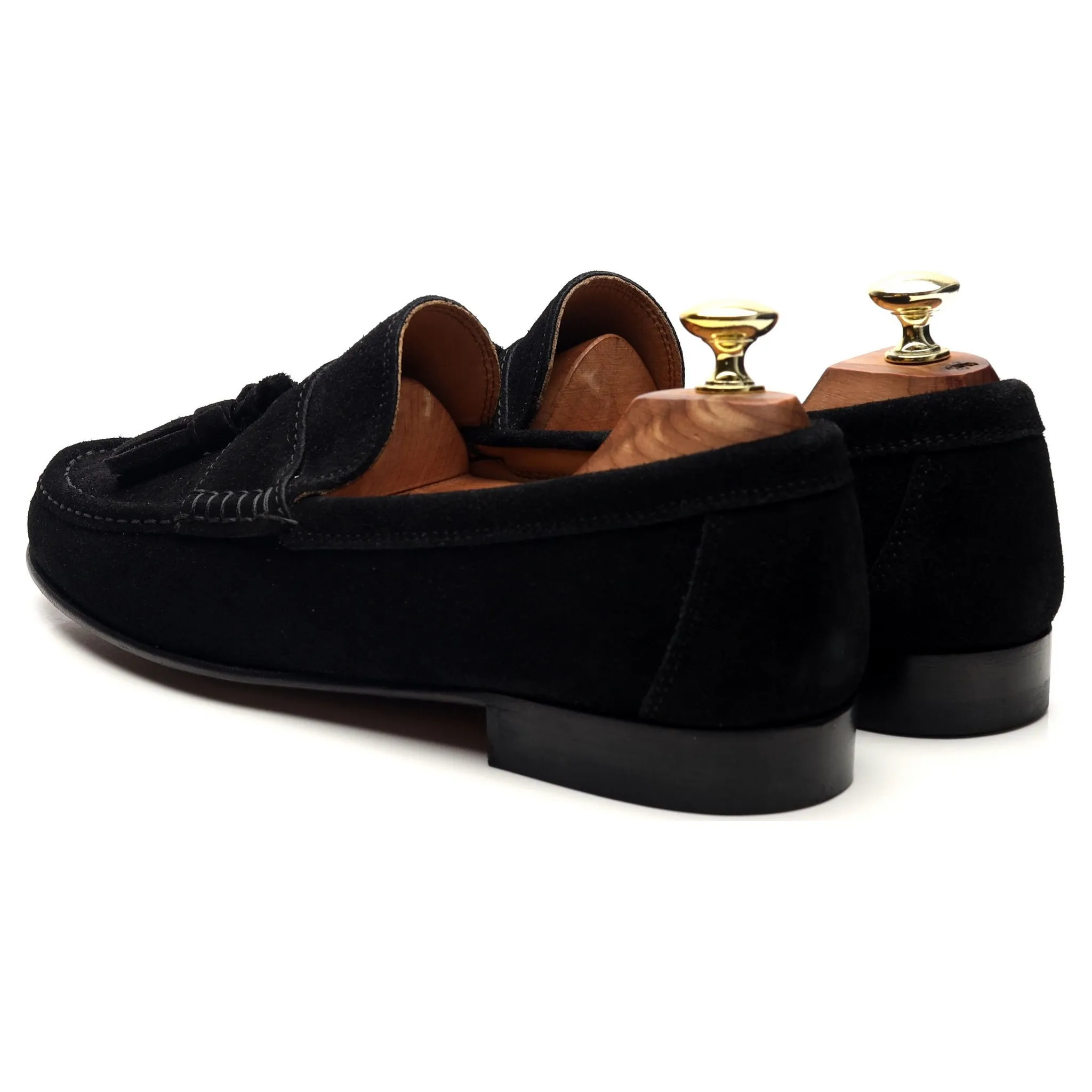 Black Suede Tassel Loafers UK 8.5 EU 42.5