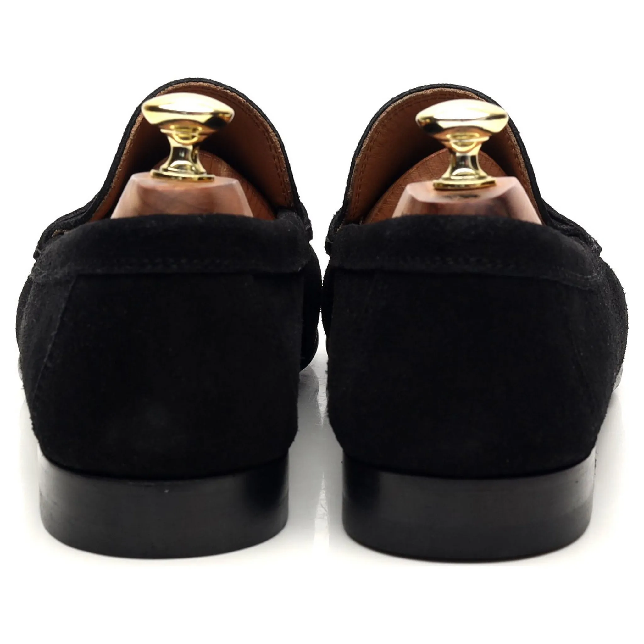 Black Suede Tassel Loafers UK 8.5 EU 42.5