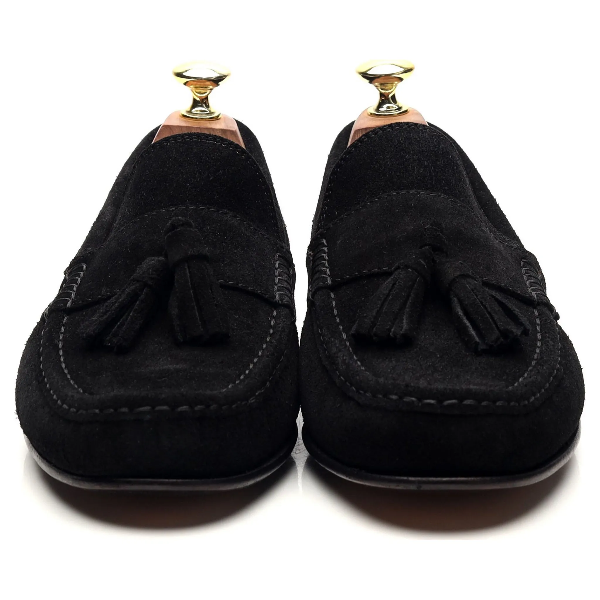 Black Suede Tassel Loafers UK 8.5 EU 42.5