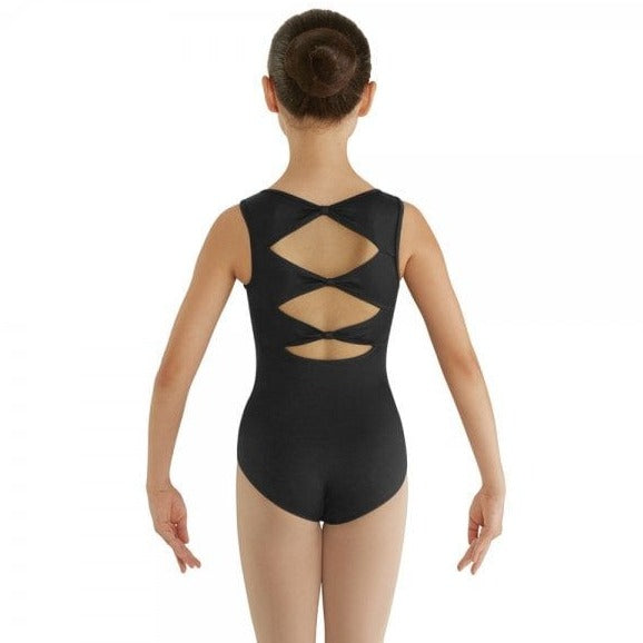 Bloch Black Bow Back Tank Leotard