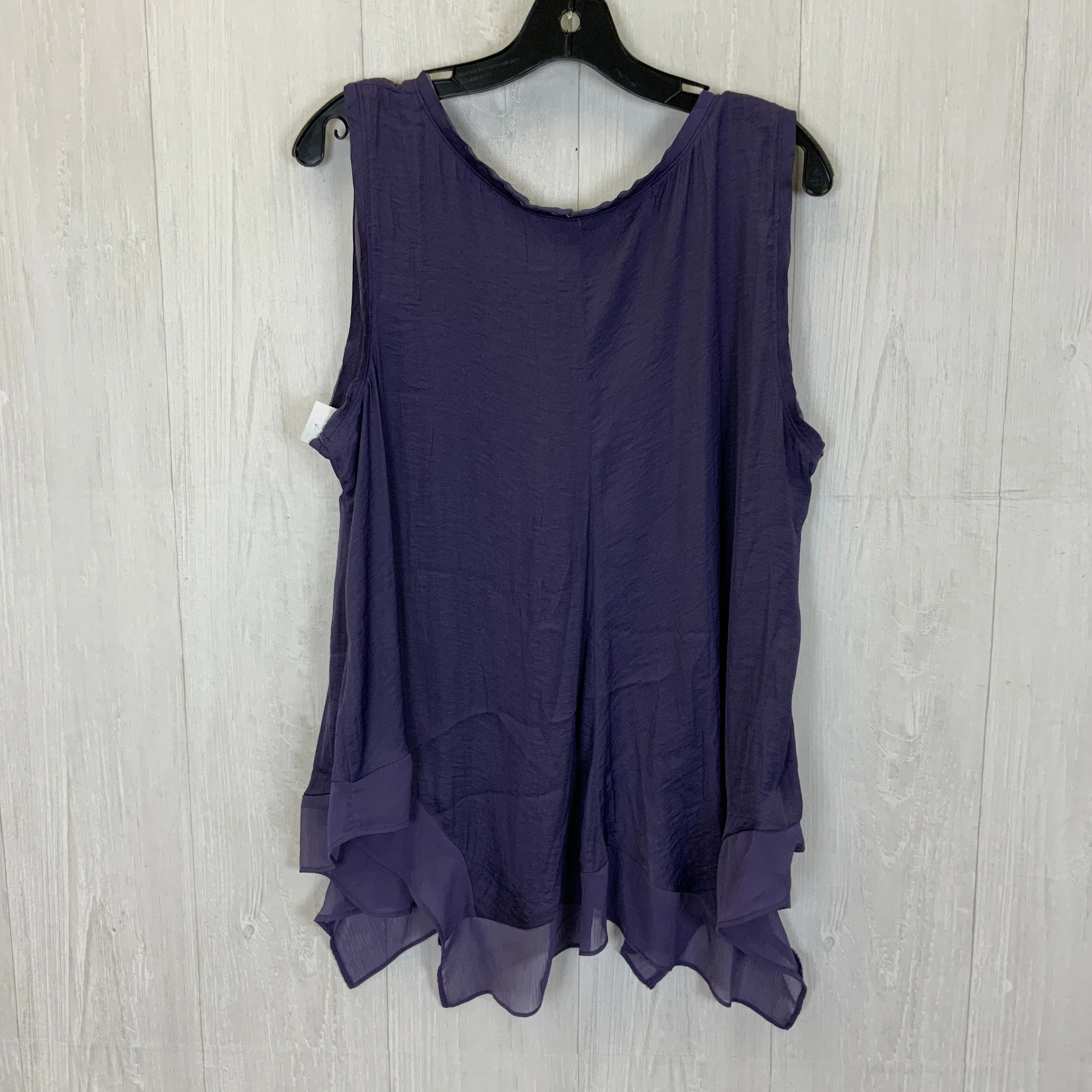 Blouse Sleeveless By Simply Vera  Size: 1x