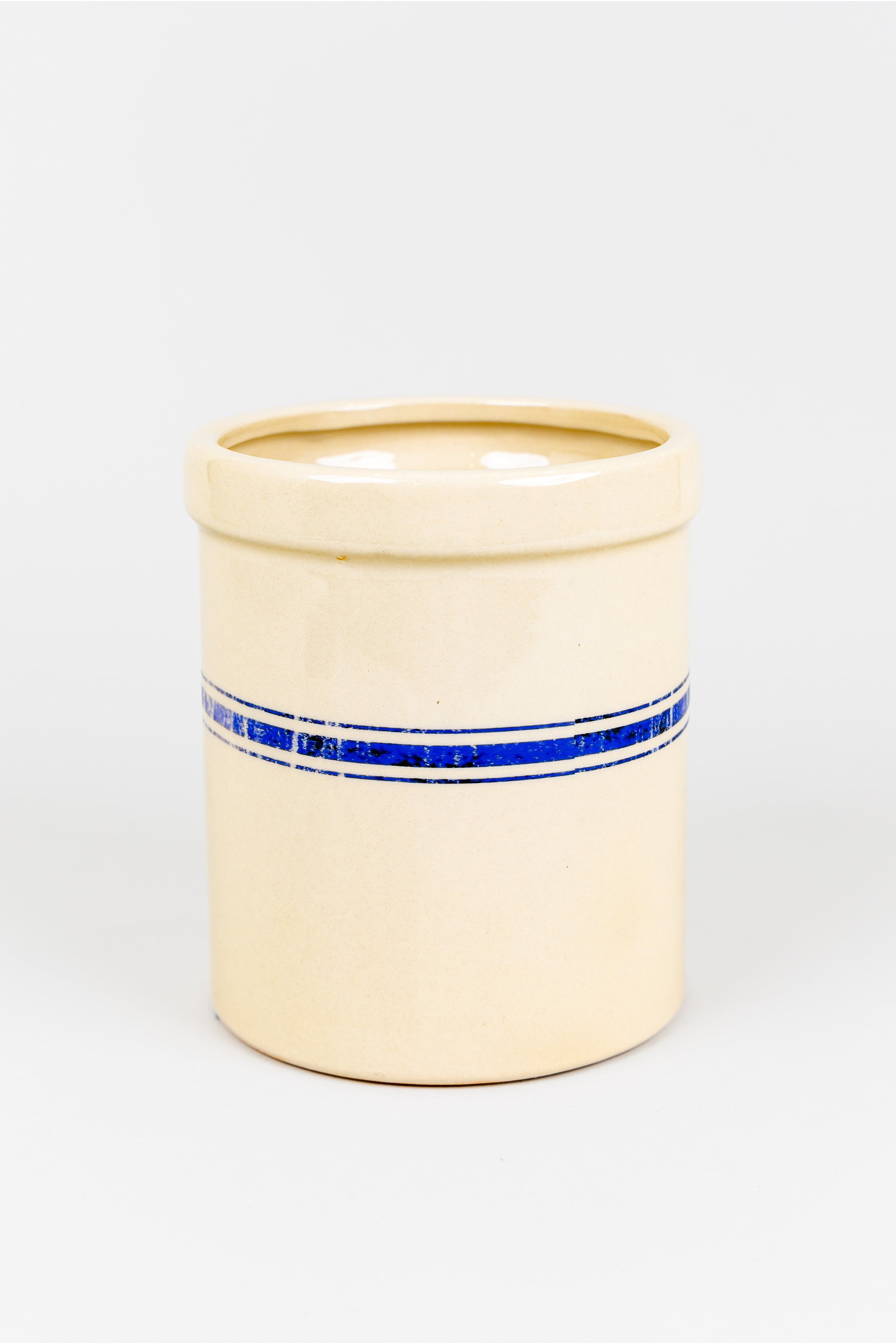 Blue Stripe Crock