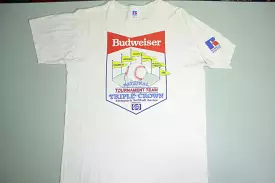 Budweiser Pepsi Nike Vintage 90's Softball Tournament Made in USA T-Shirt