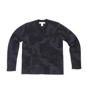 Camo V- Neck Sweater