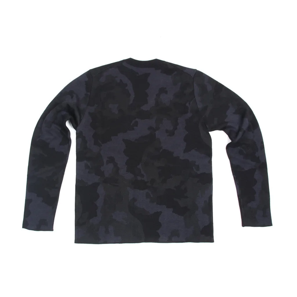 Camo V- Neck Sweater