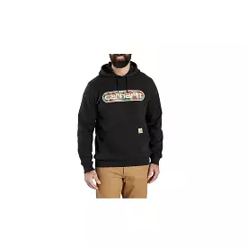 Carhartt Loose Fit Midweight Camo Logo Graphic Sweatshirt Black