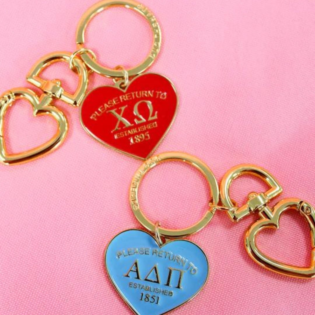 Chapter Heart Keychain