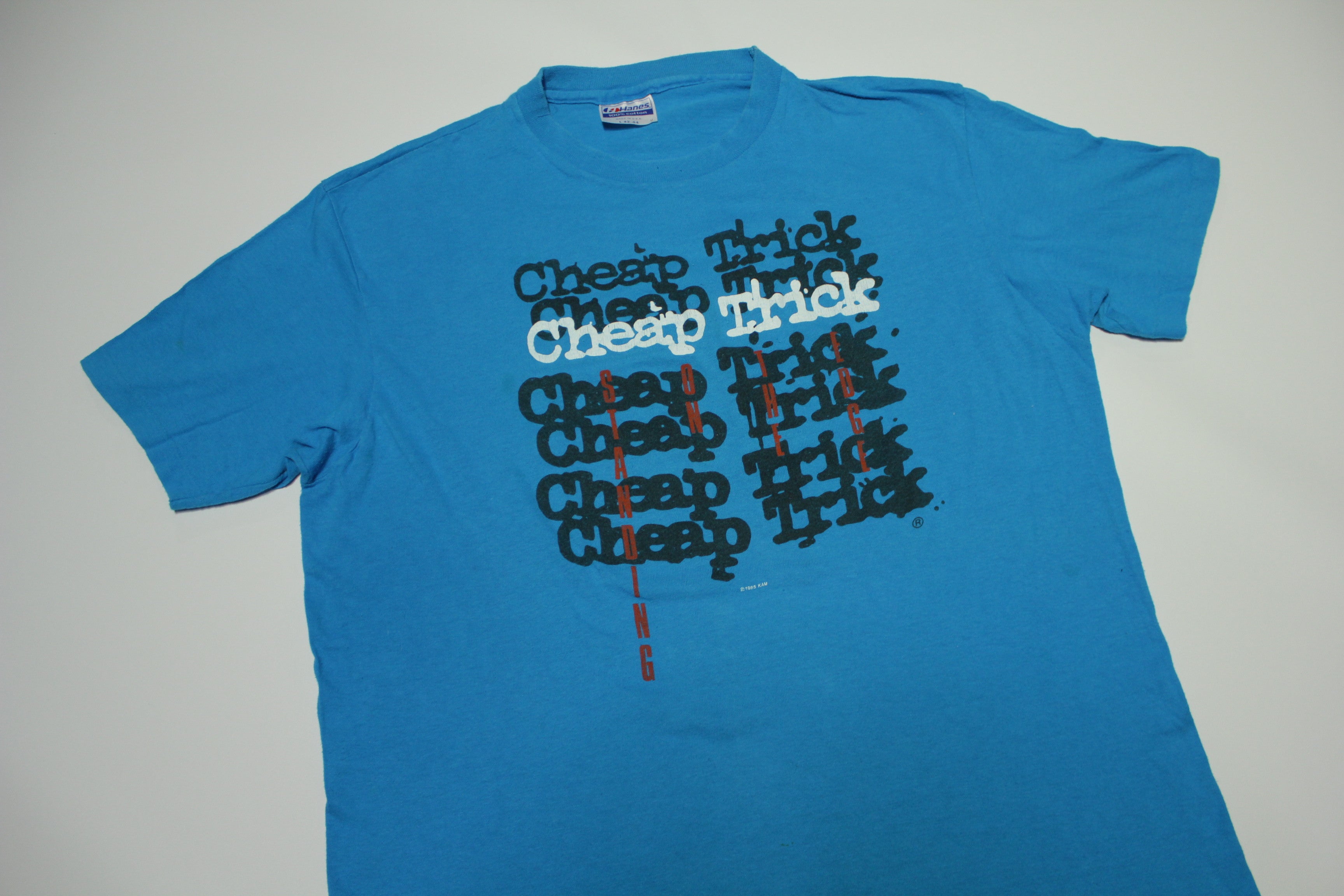 Cheap Trick Standing On The Edge 1985 Vintage 80's Single Stitch Hanes T-Shirt