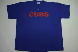 Chicago Cubs Nike Vintage 2002 Center Check Swoosh Made in USA TAG T-Shirt