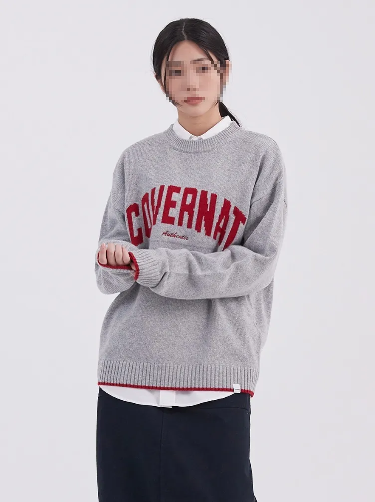 COVERNAT  |[COVERNAT]★arch logo crew neck knit