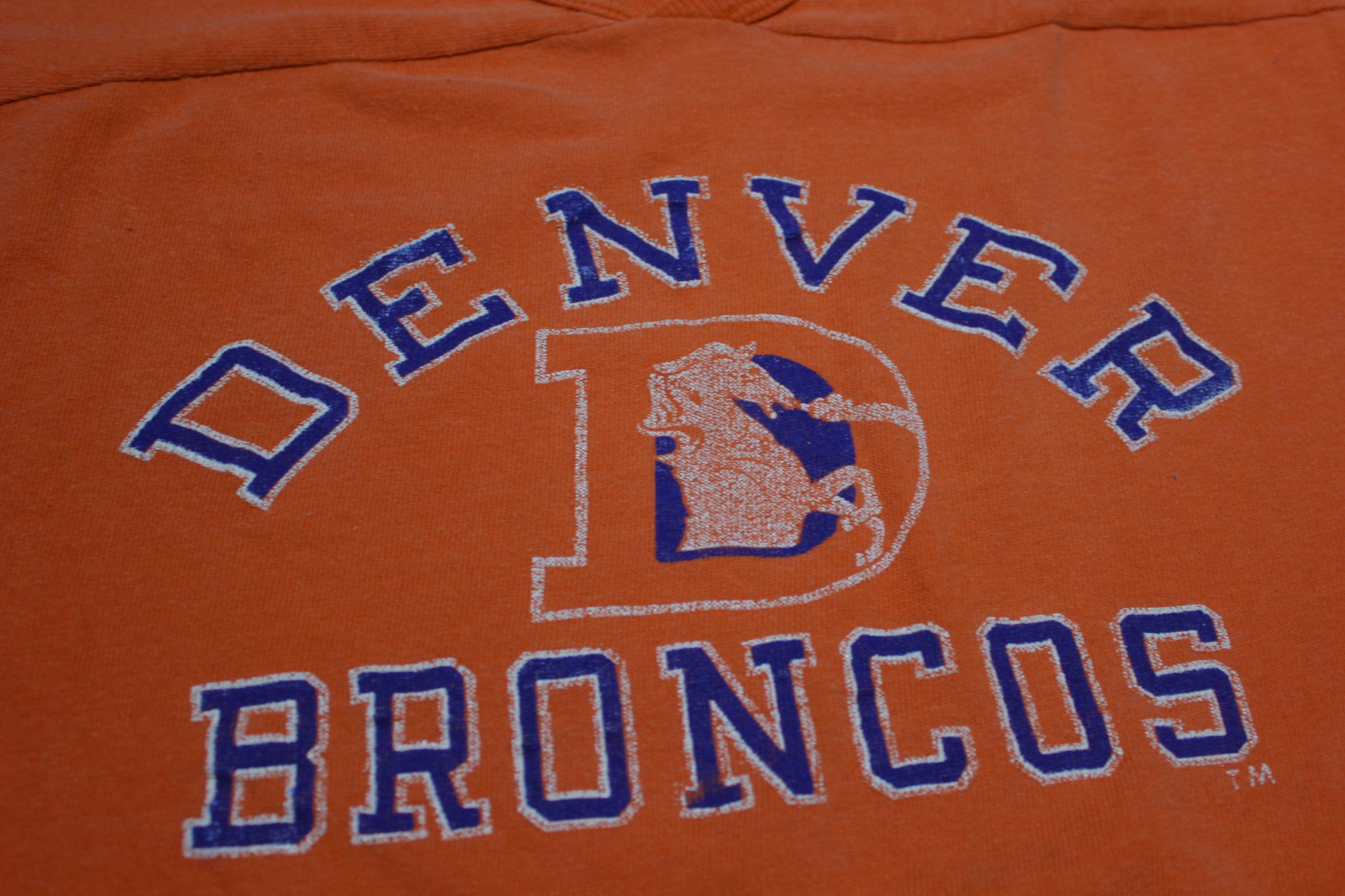 Denver Broncos Vintage 80's Champion Made in USA Jersey Single Stitch T-Shirt