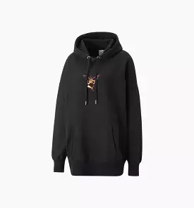 Dua Lipa Oversized Hoodie Womens Hoodie - Black