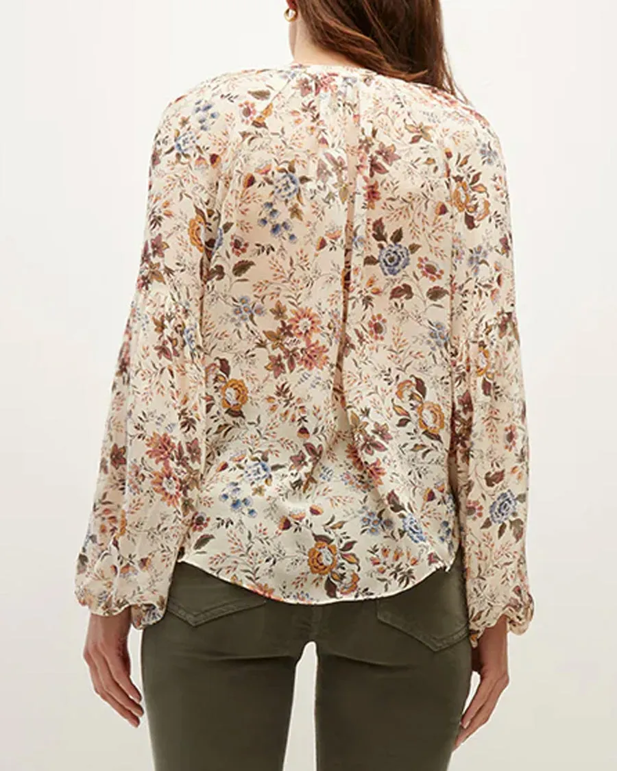 Ecru Floral Clarina Blouse