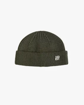 FISHERMAN BEANIE WITH PIN KHAKI