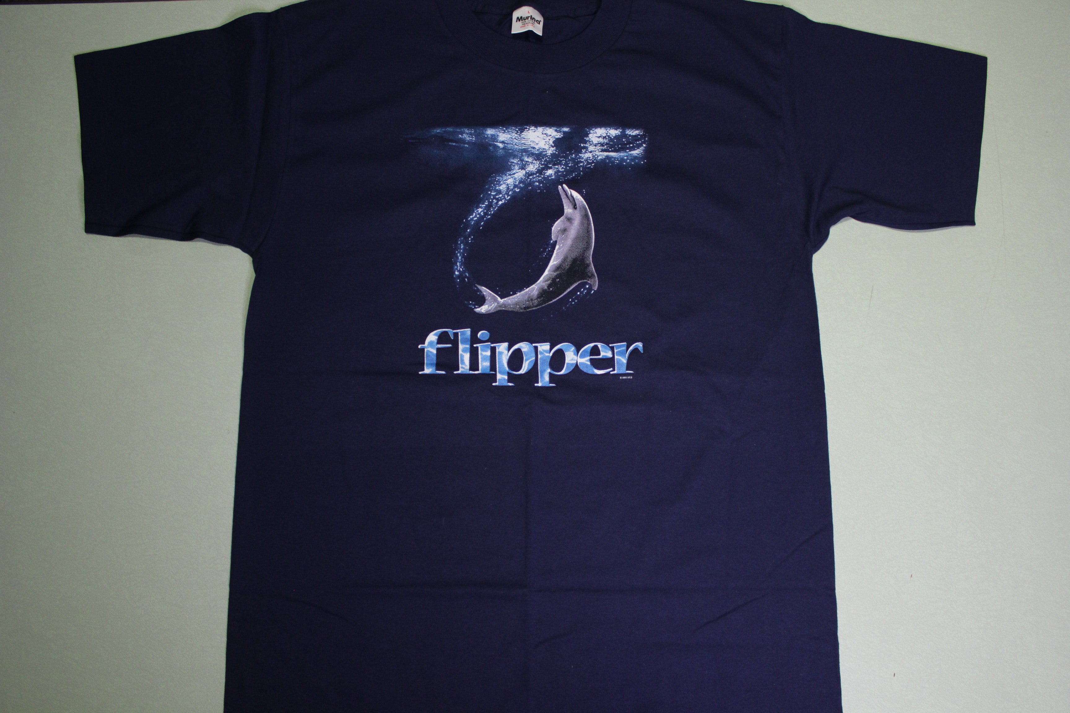 Flipper 1996 UCS Movie Promo 90's Murina USA Single Stitch Dolphin T-Shirt