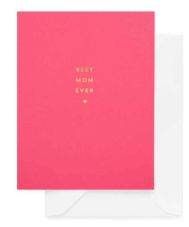 Greeting Card - Best Mom Ever, Pink