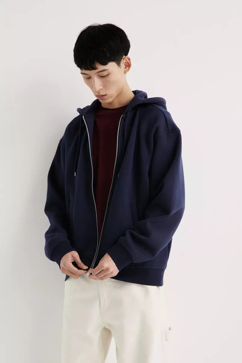 H&M Loose Fit Zip-through hoodie