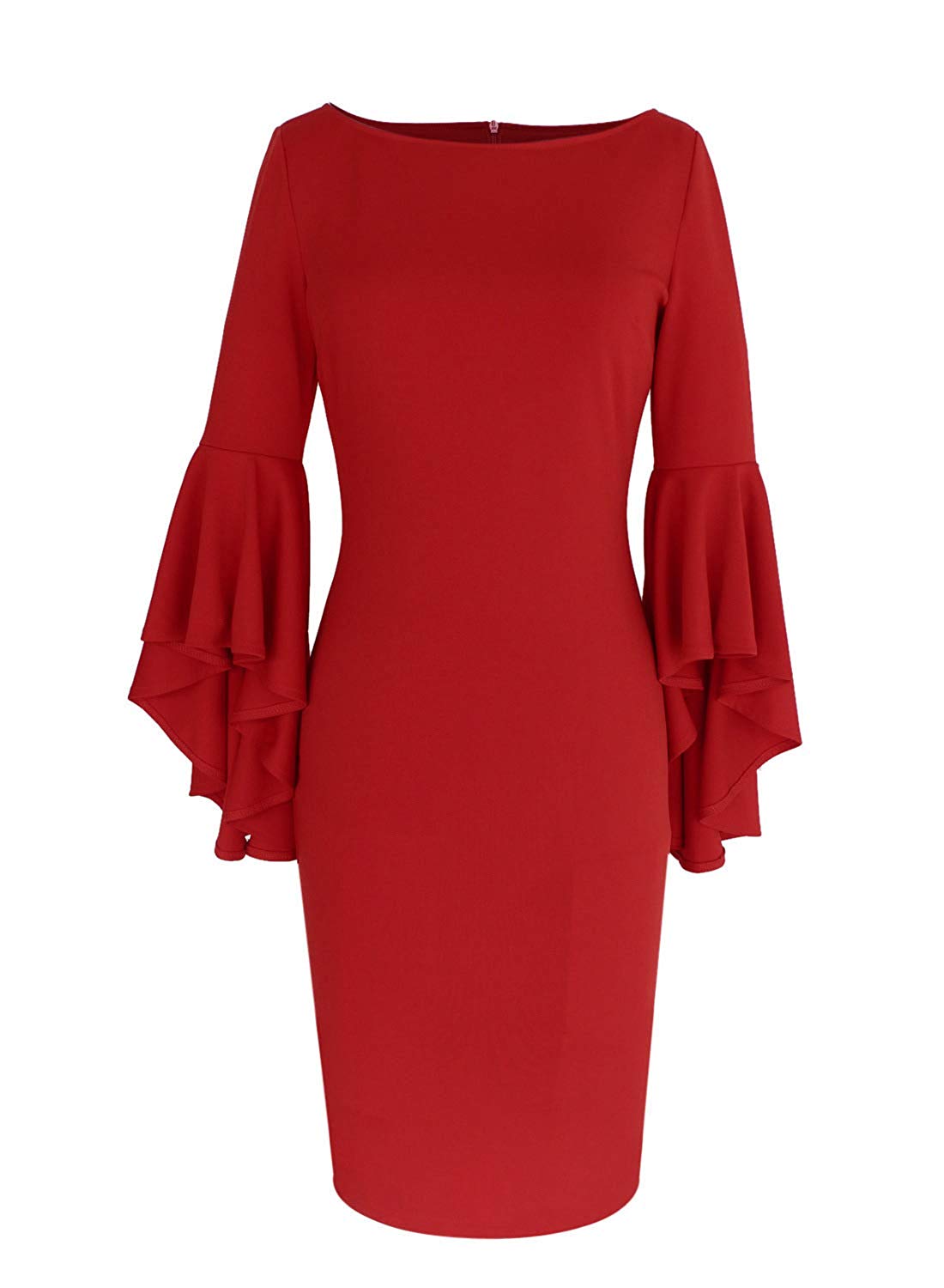 Haute Edition Women's Bell Sleeves Cocktail Party Dress