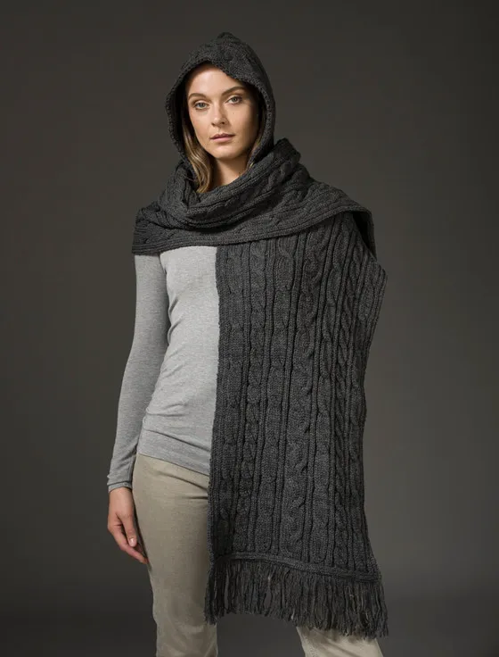 Hooded Scarf Shawl