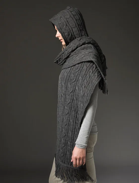 Hooded Scarf Shawl