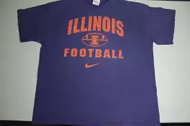 Illinois Fighting Illini Vintage 90's Nike Made in USA Football Collegiate T-Shirt