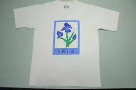 Iris Flower Vintage 90's All Sport Made in USA Grandma T-Shirt