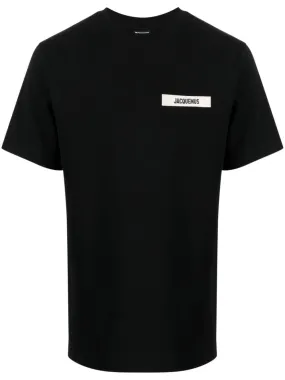 Jacquemus T-Shirt noir patch logo