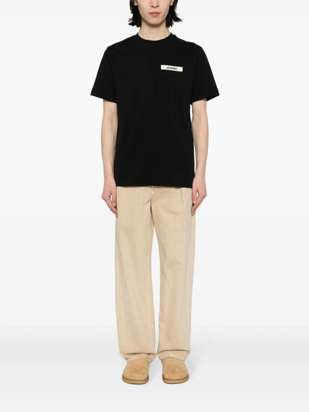 Jacquemus T-Shirt noir patch logo