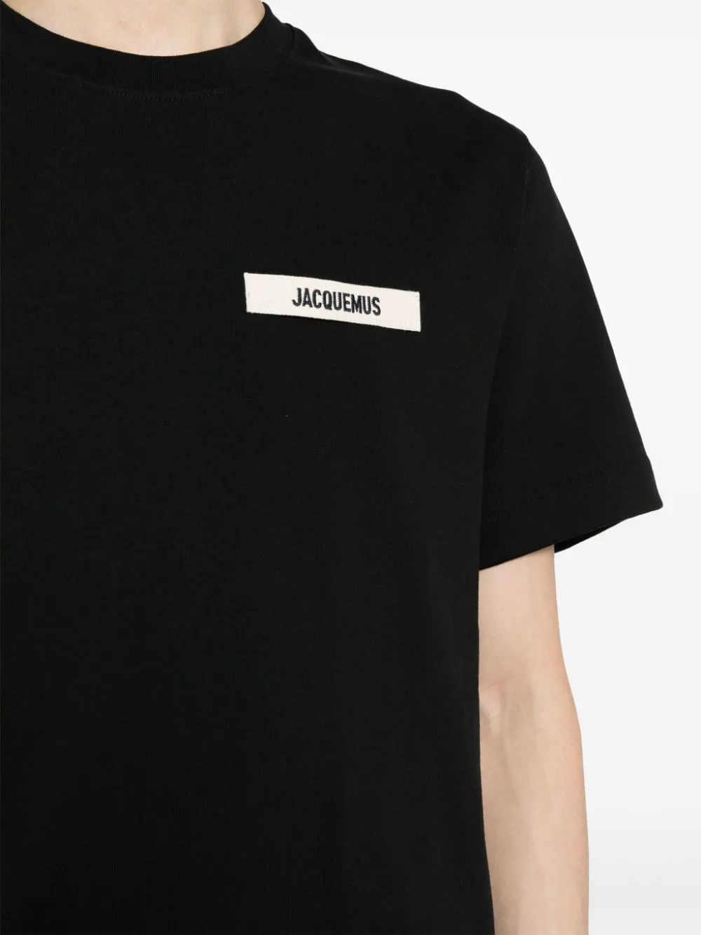 Jacquemus T-Shirt noir patch logo