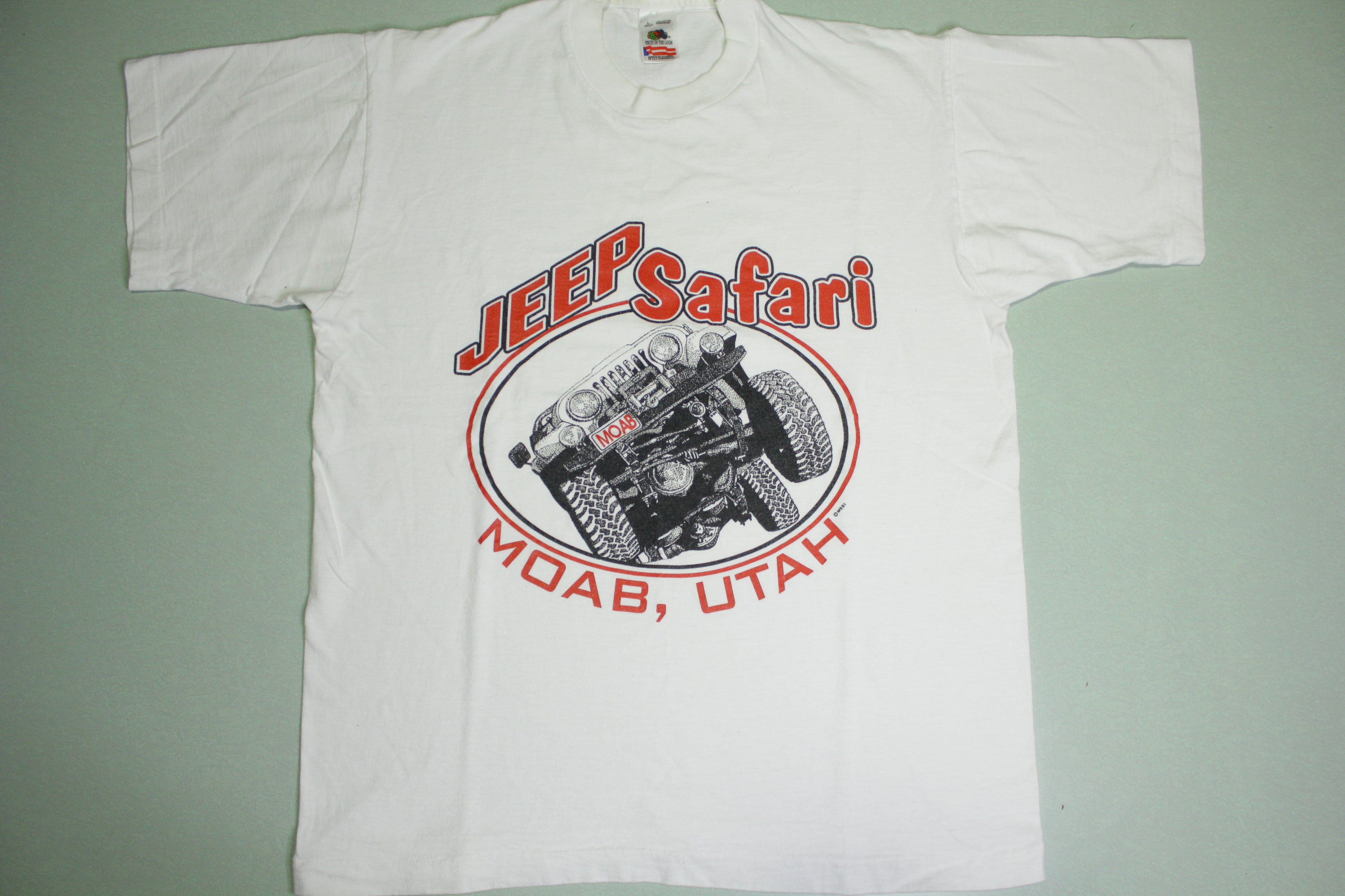 Jeep Wrangler Safari Moab Utah 4x4 Wheeling Vintage FOTL USA T-Shirt