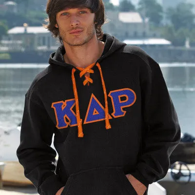 Kappa Delta Rho Hockey Lace Hoodie - J8830 - TWILL