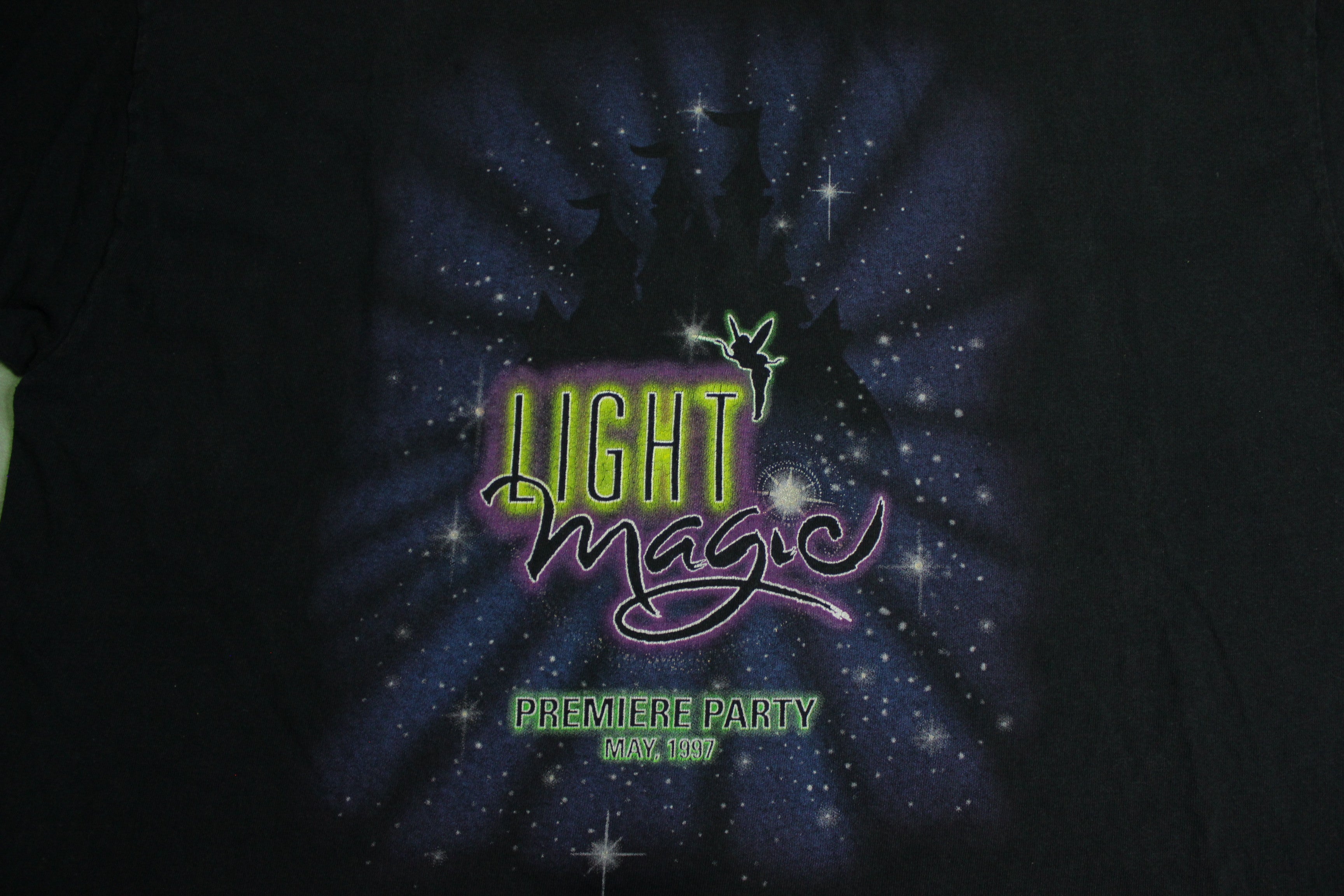 Light Magic Premiere Party May 1997 Vintage 90's Disneyland MickeyInc USA Made T-Shirt