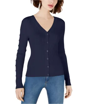 Maison Jules Womens Ribbed Cardigan Sweater, TW2