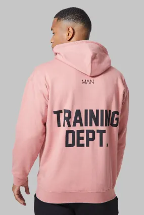 Man Active Oversized Training Dept Hoodie | boohooMAN UK