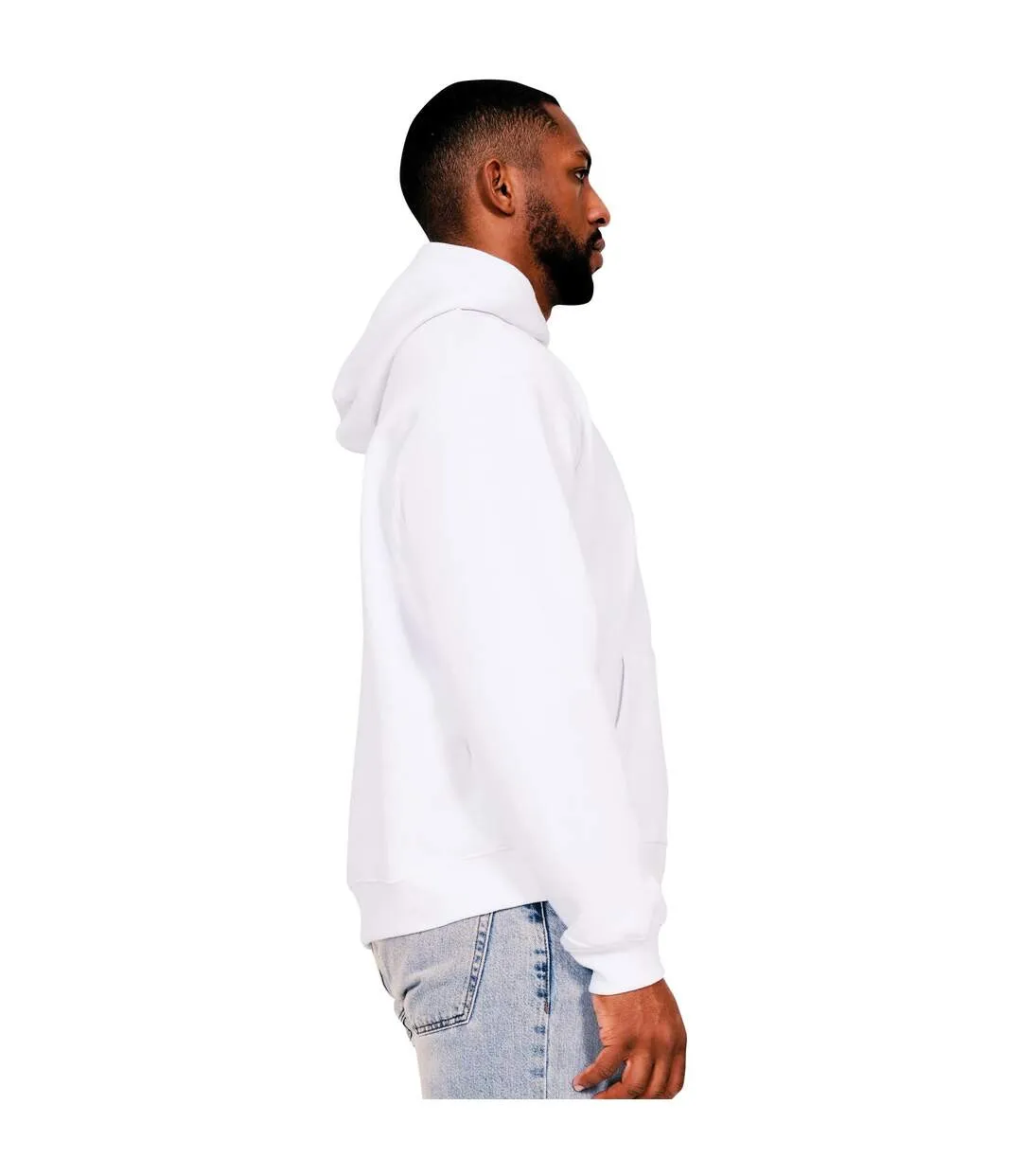 Mens boxy ringspun cotton oversized hoodie white Casual Classics