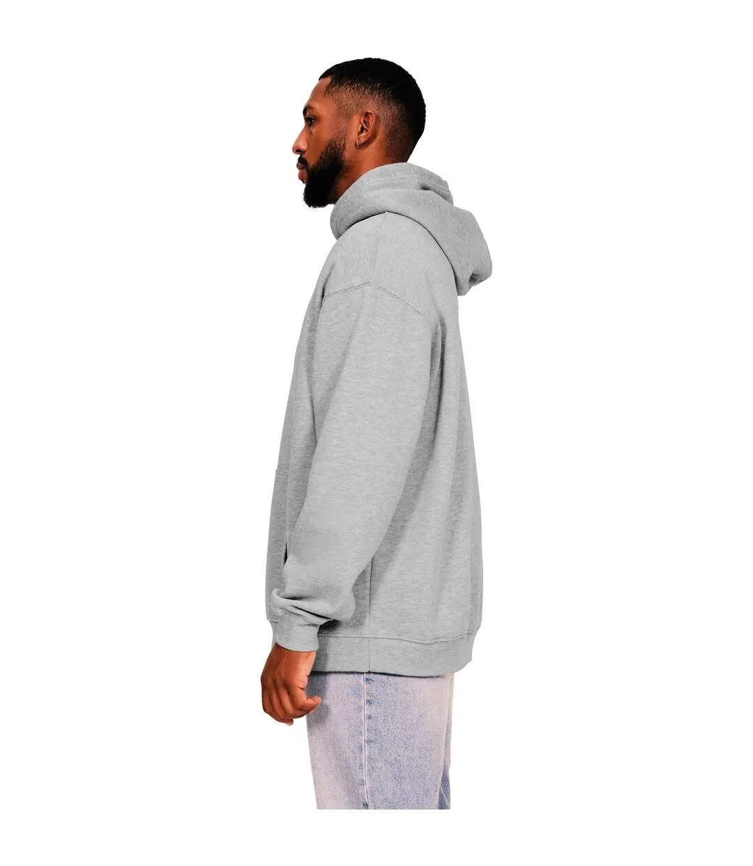 Mens core ringspun cotton oversized hoodie heather grey Casual Classics