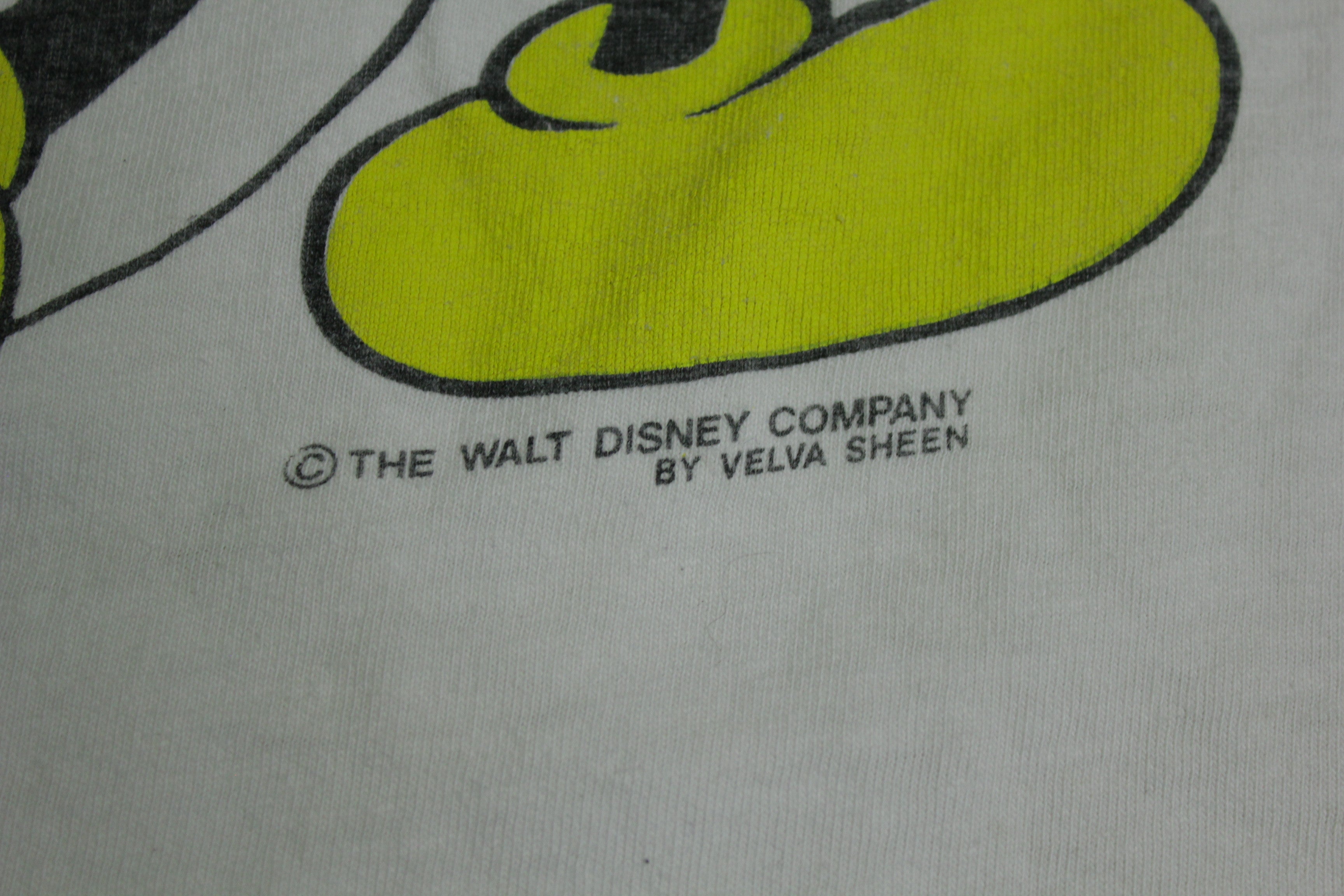 Mickey Mouse Walt Disney Co. Vintage 80's Velva Sheen Salt Lake City Single Stitch T-Shirt