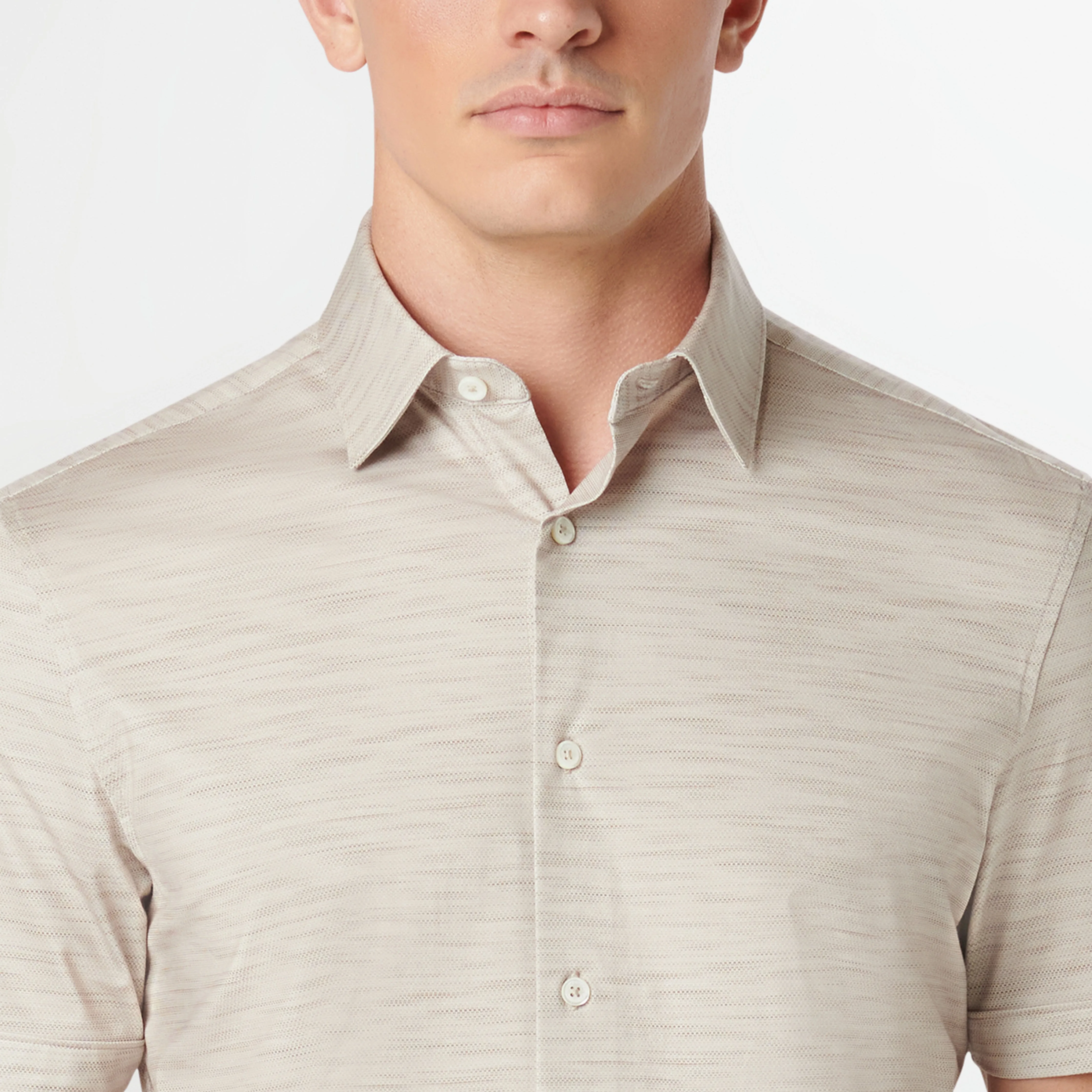 Miles Stitch Print OoohCotton Short Sleeve Shirt