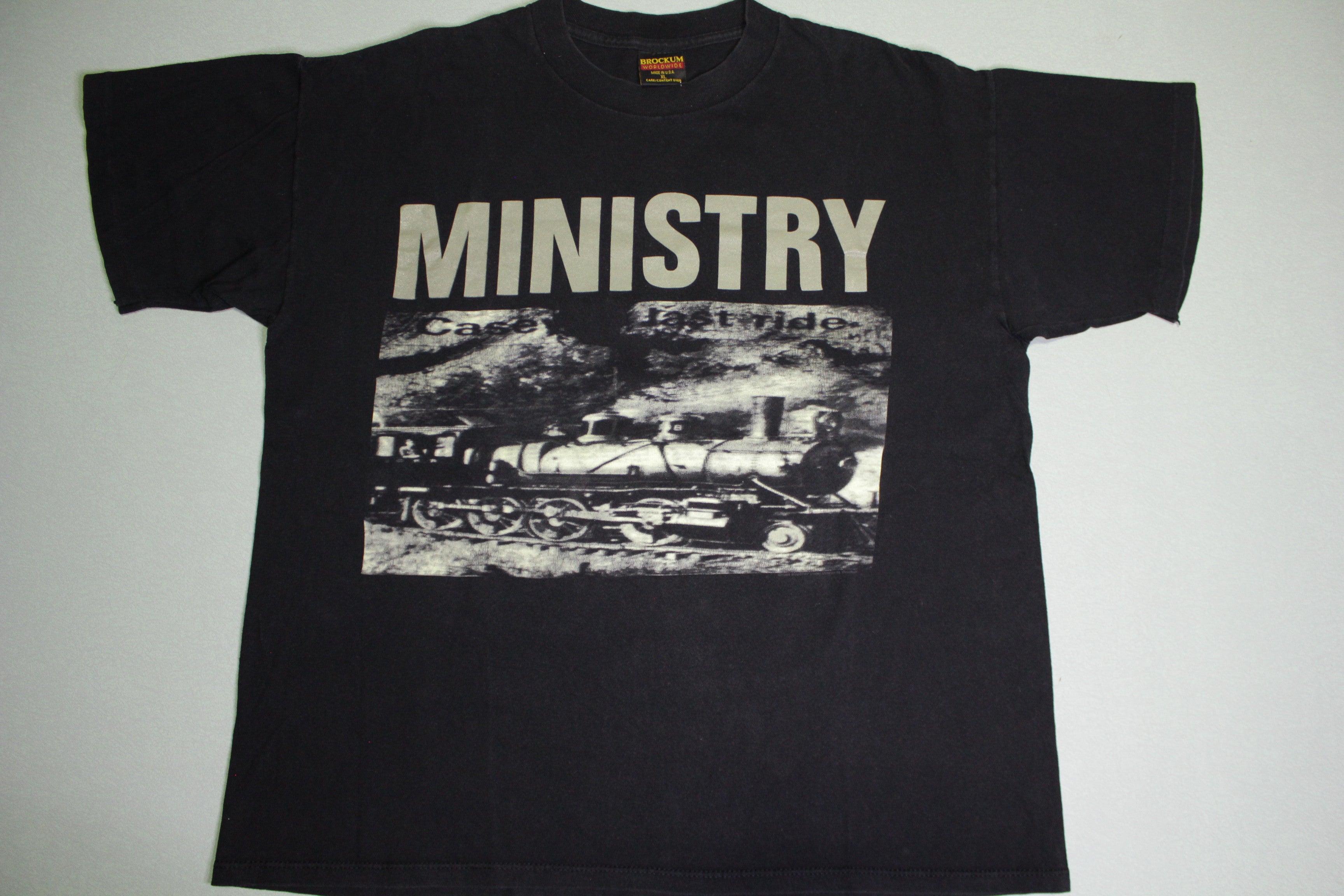 Ministry Casey's Last Ride Vintage 90's Brockum USA Industrial Smash The Control T-Shirt