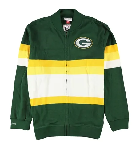 Mitchell & Ness Mens Green Bay Cardigan Sweater