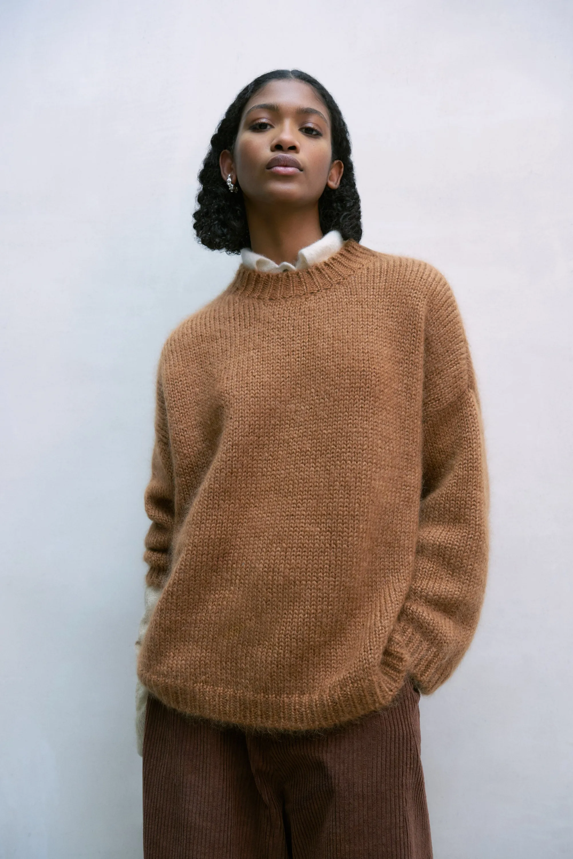 MOHAIR SWEATER | TOFFEE