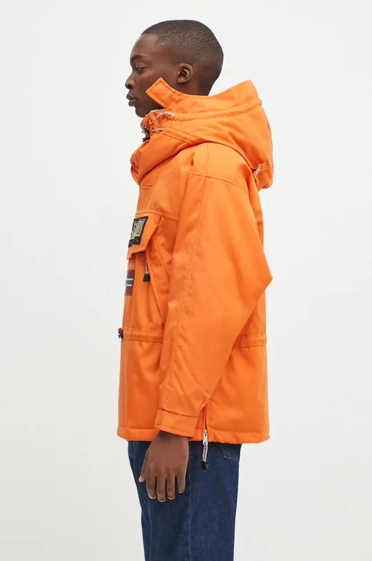 Napapijri jacket Skidoo 1990 men's orange color NP0A4IK5A681